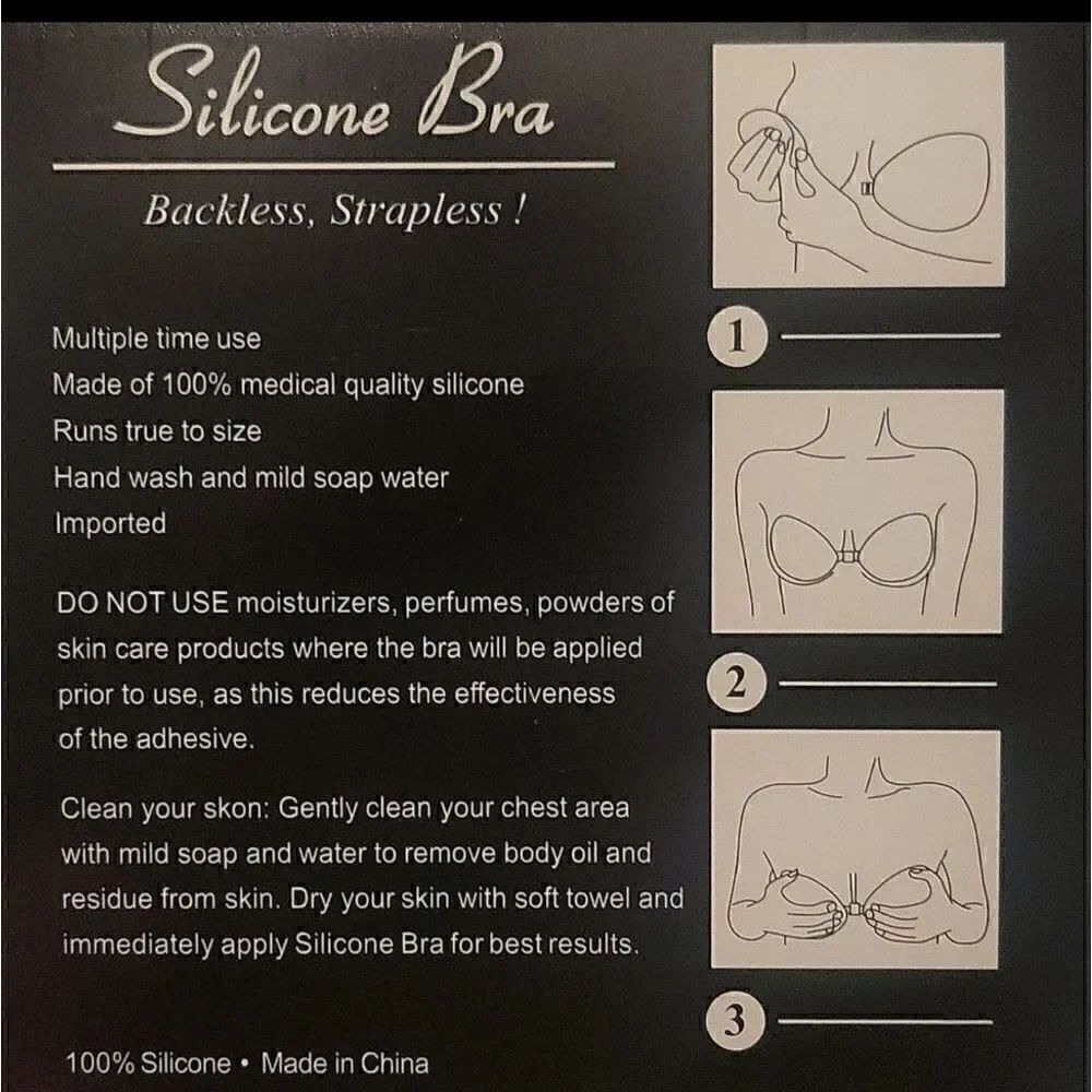 Strapless backless adhesive bra - Picture 5 of 5